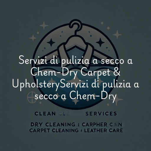 Servizi di pulizia a secco a