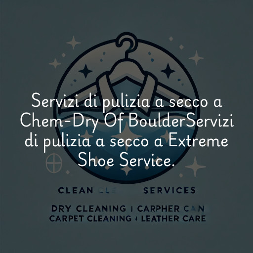 Servizi di pulizia a secco a