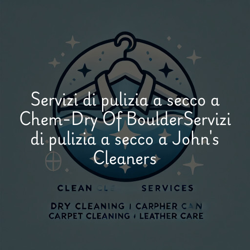 Servizi di pulizia a secco a