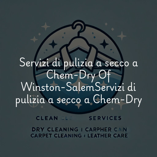 Servizi di pulizia a secco a
