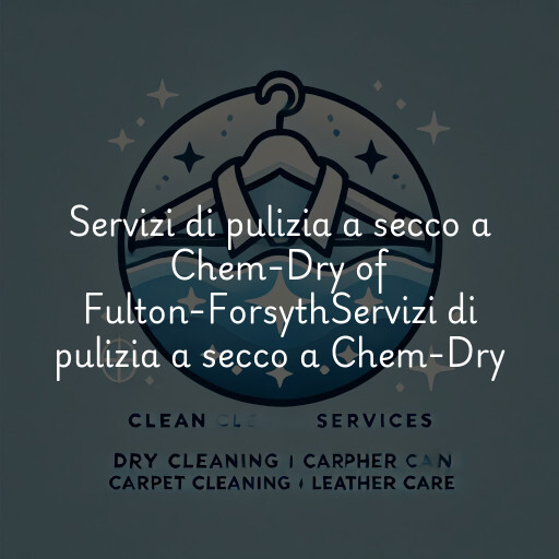 Servizi di pulizia a secco a