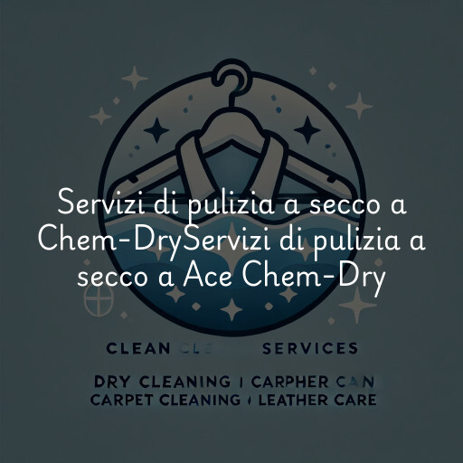 Servizi di pulizia a secco a