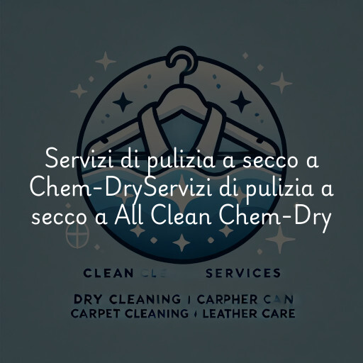 Servizi di pulizia a secco a