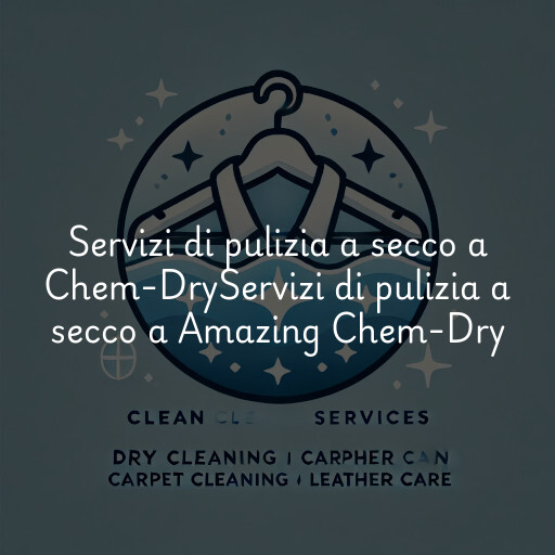 Servizi di pulizia a secco a