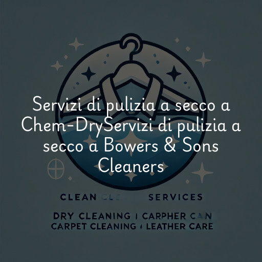 Servizi di pulizia a secco a