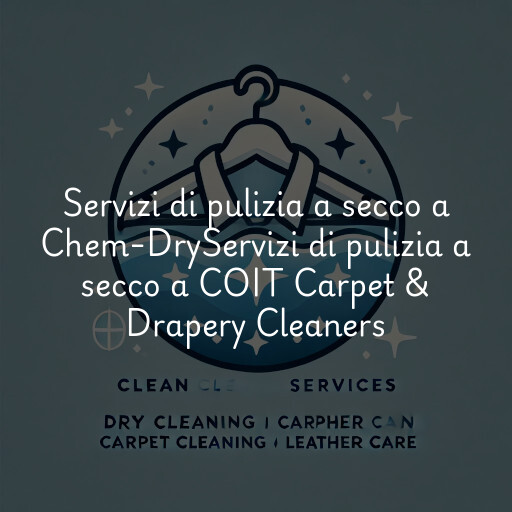 Servizi di pulizia a secco a