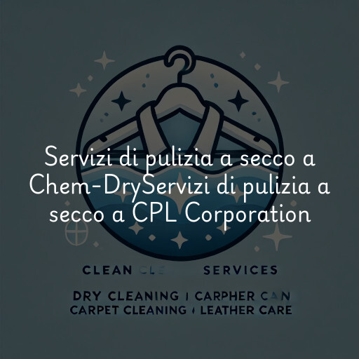 Servizi di pulizia a secco a