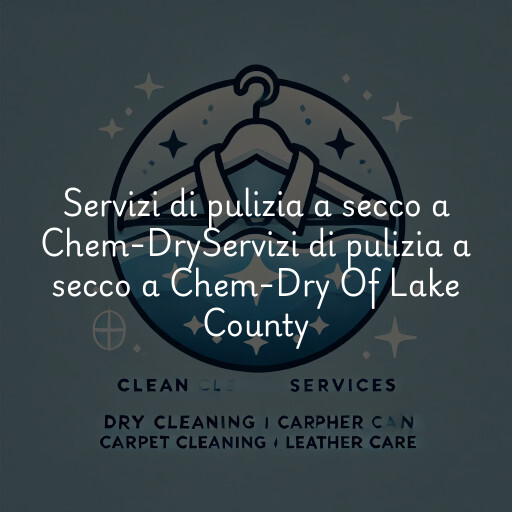 Servizi di pulizia a secco a