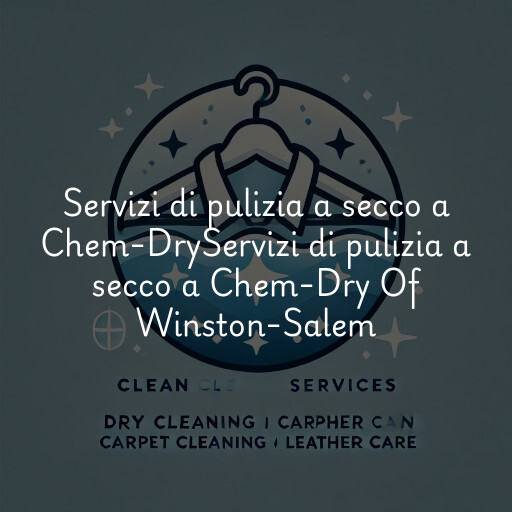Servizi di pulizia a secco a