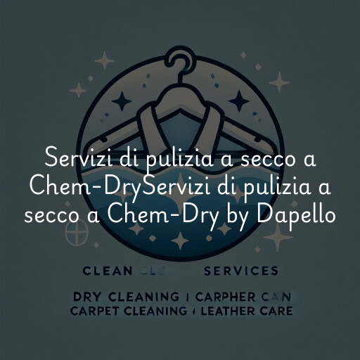 Servizi di pulizia a secco a