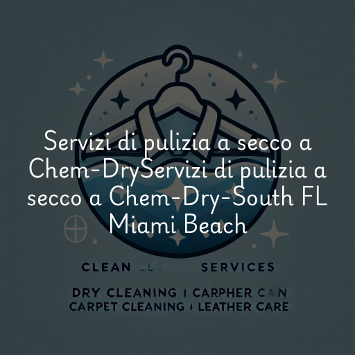 Servizi di pulizia a secco a