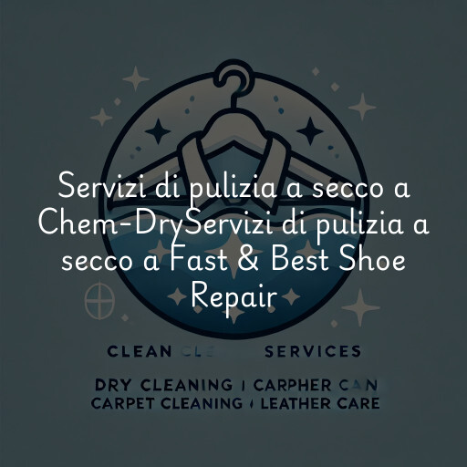 Servizi di pulizia a secco a