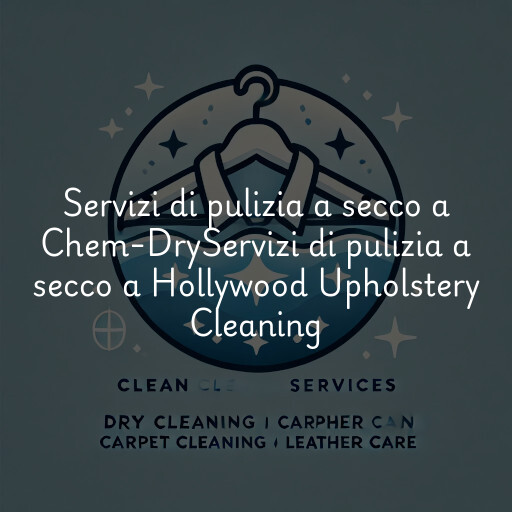 Servizi di pulizia a secco a