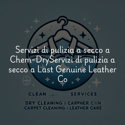 Servizi di pulizia a secco a