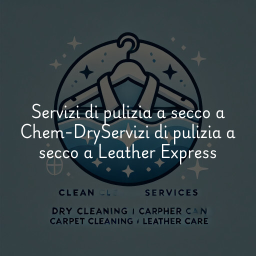 Servizi di pulizia a secco a