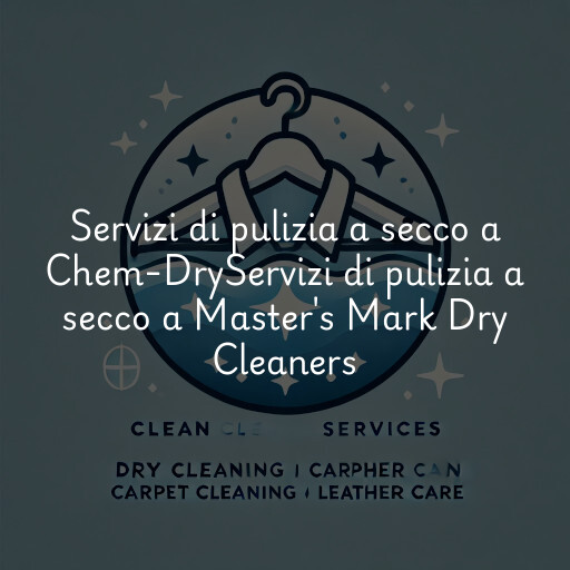 Servizi di pulizia a secco a
