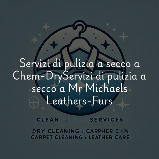 Servizi di pulizia a secco a