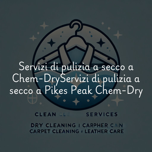 Servizi di pulizia a secco a