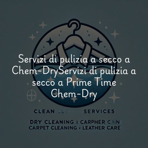 Servizi di pulizia a secco a