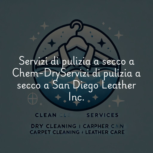 Servizi di pulizia a secco a