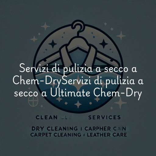 Servizi di pulizia a secco a