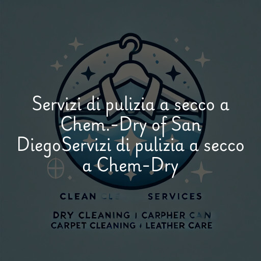 Servizi di pulizia a secco a