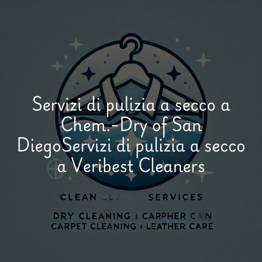 Servizi di pulizia a secco a
