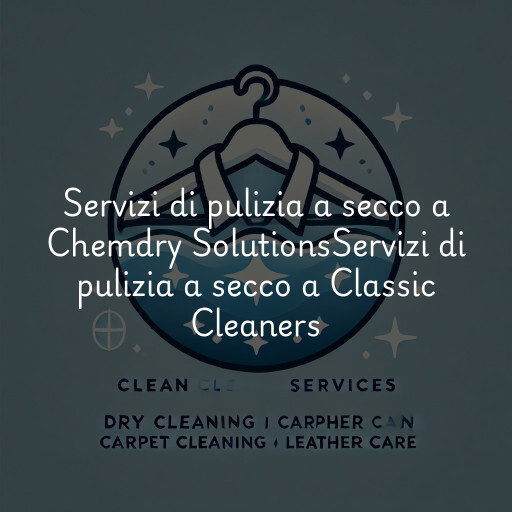 Servizi di pulizia a secco a