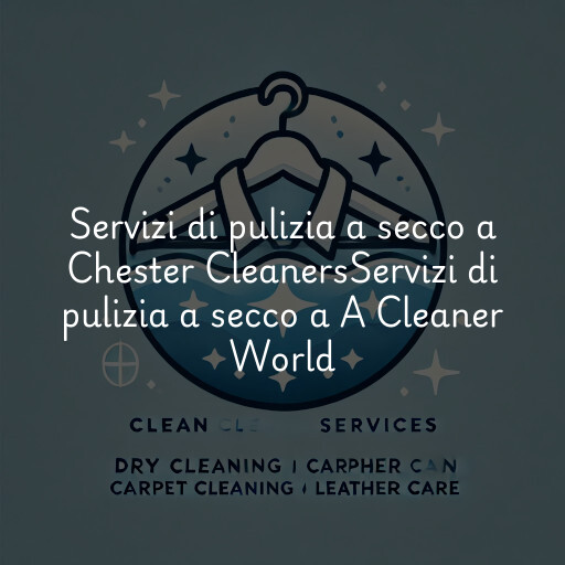 Servizi di pulizia a secco a