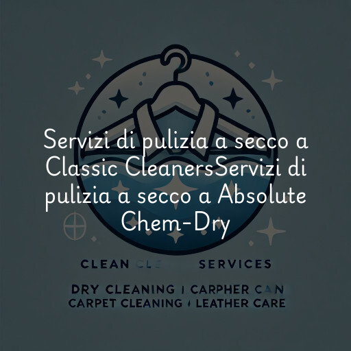 Servizi di pulizia a secco a