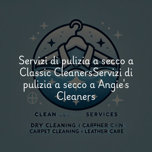Servizi di pulizia a secco a