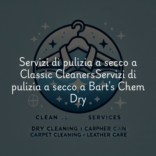 Servizi di pulizia a secco a