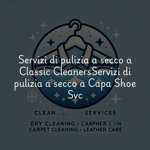 Servizi di pulizia a secco a