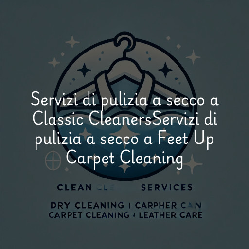 Servizi di pulizia a secco a