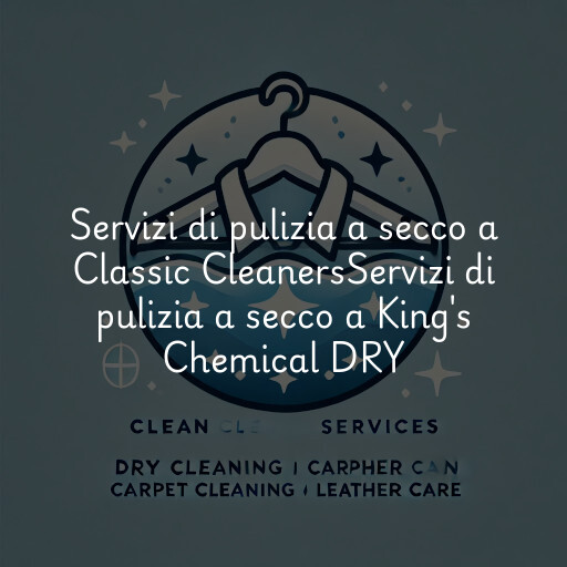 Servizi di pulizia a secco a