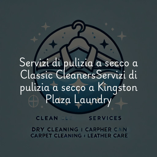 Servizi di pulizia a secco a