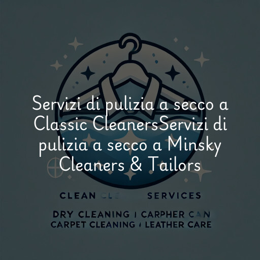 Servizi di pulizia a secco a