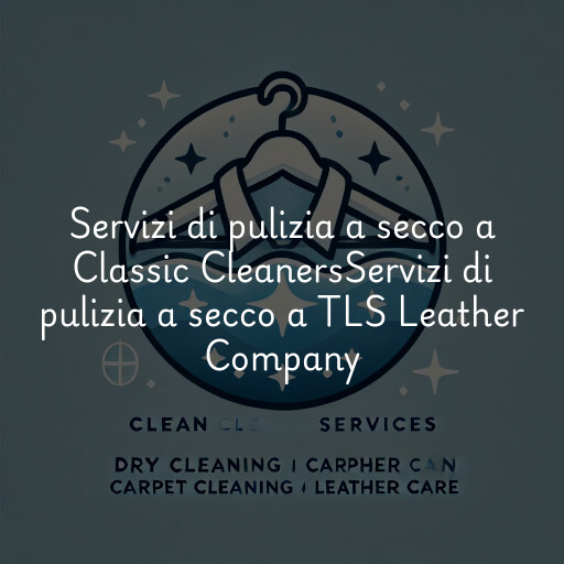 Servizi di pulizia a secco a