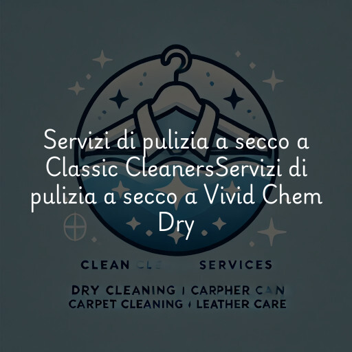 Servizi di pulizia a secco a