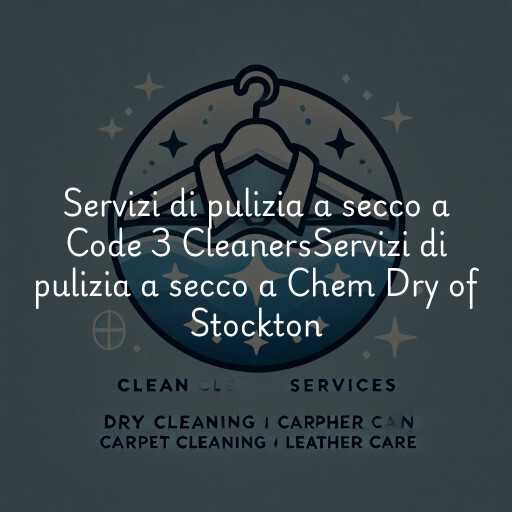 Servizi di pulizia a secco a