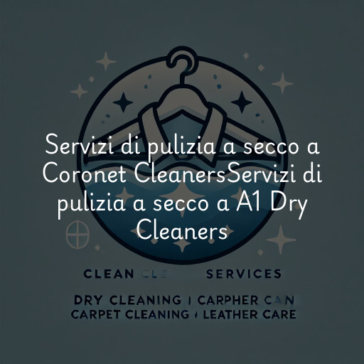 Servizi di pulizia a secco a