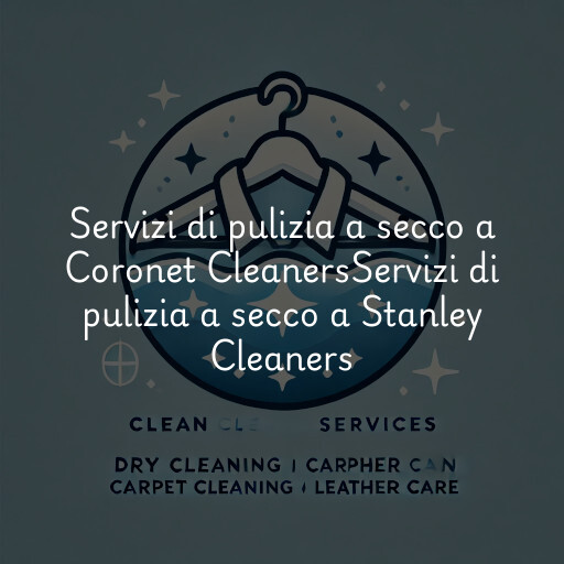 Servizi di pulizia a secco a