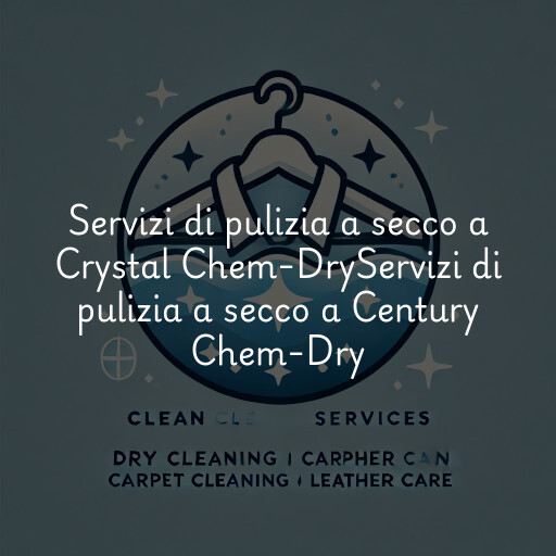 Servizi di pulizia a secco a