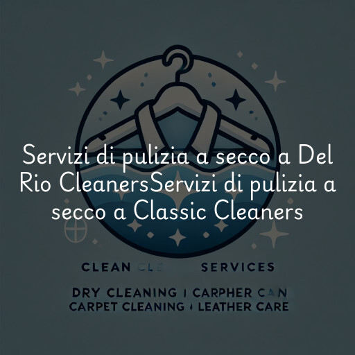 Servizi di pulizia a secco a