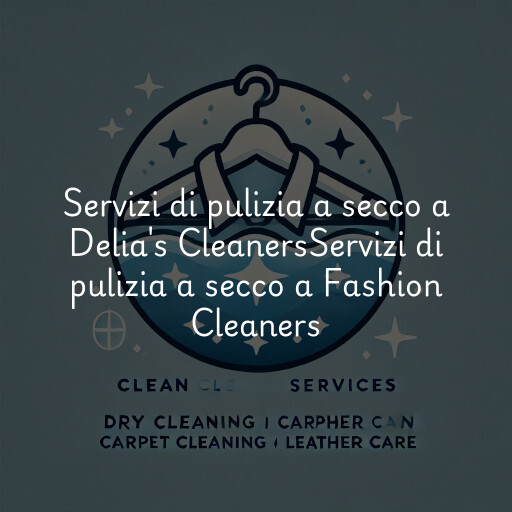 Servizi di pulizia a secco a
