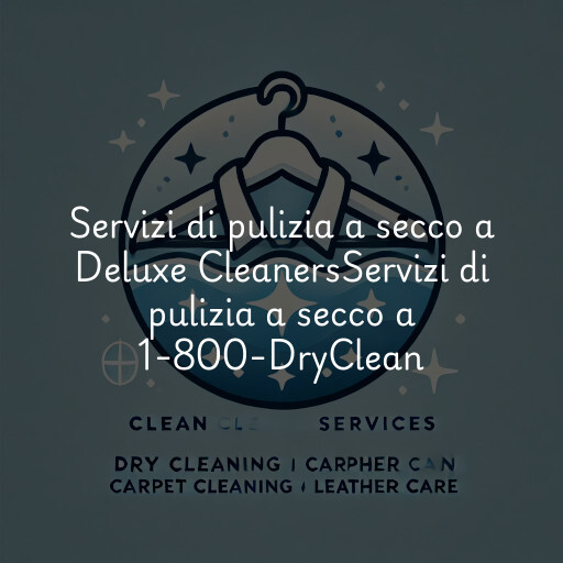 Servizi di pulizia a secco a