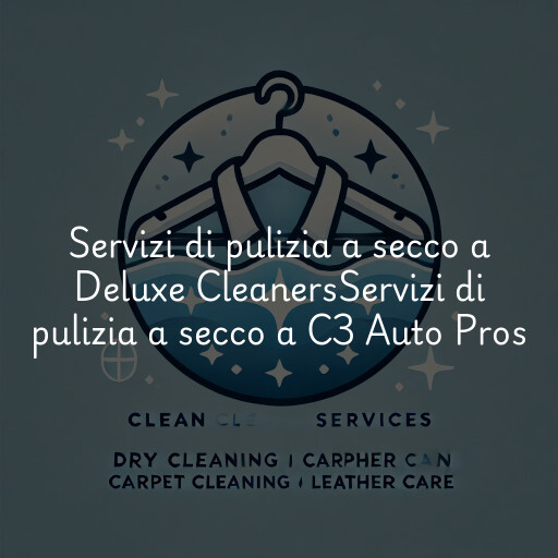 Servizi di pulizia a secco a