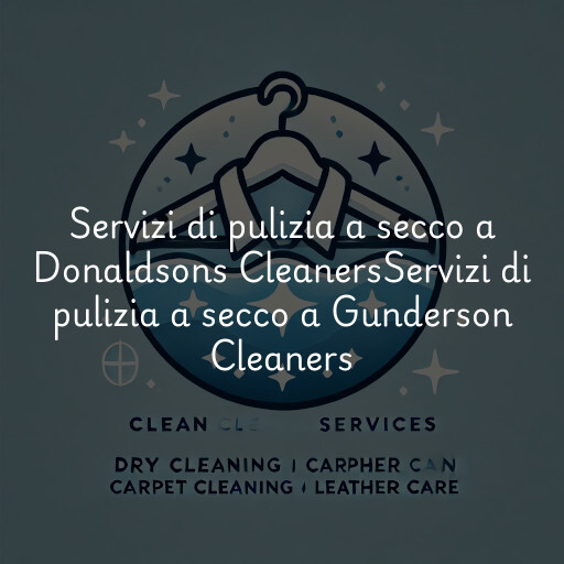 Servizi di pulizia a secco a