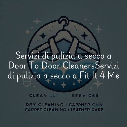 Servizi di pulizia a secco a