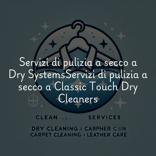 Servizi di pulizia a secco a